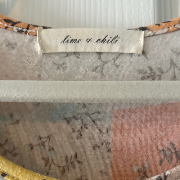 Lime & Chili Floral Patchwork Tunic - Picture 2 of 6